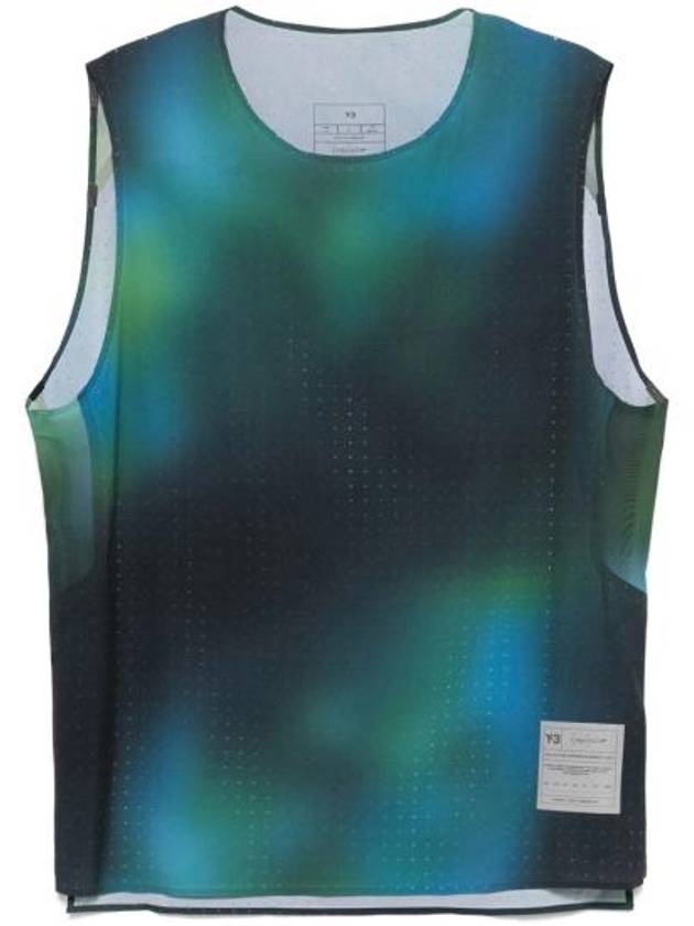 25SS 와이쓰리 트레이닝 티셔츠 JM3338 MULTI GREEN BLUE
