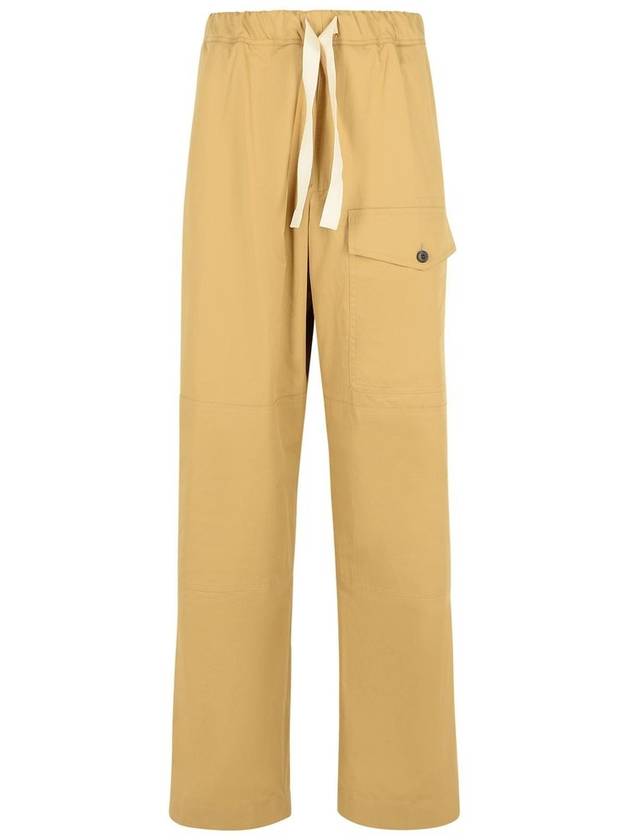 Dries Van Noten 탄력성 조임 허리띠 바지