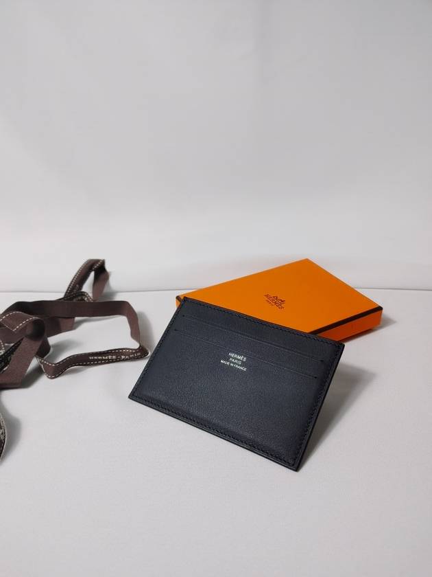 에르메스 앱송 시티즌 트윌 실크인 카드지갑 블랙 H074312CA