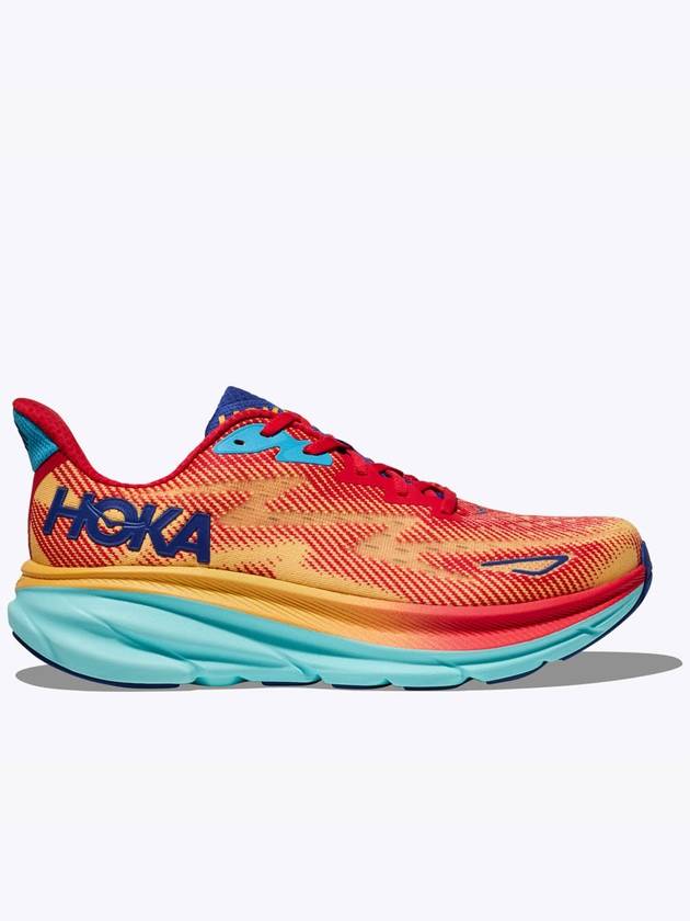 호카 오네오네 남성 클리프톤 9 미디움 러닝화 등산화 운동화 Cerise