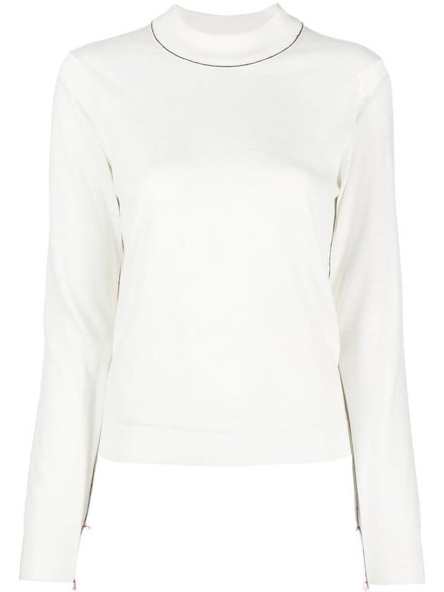 메종마르지엘라 워크 인 프로그레스 울 니트탑 에크루