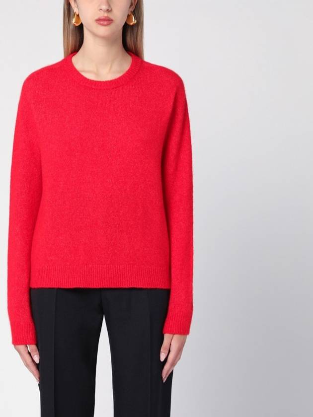 Roberto Collina Red sweater in cashmere and silk blend
