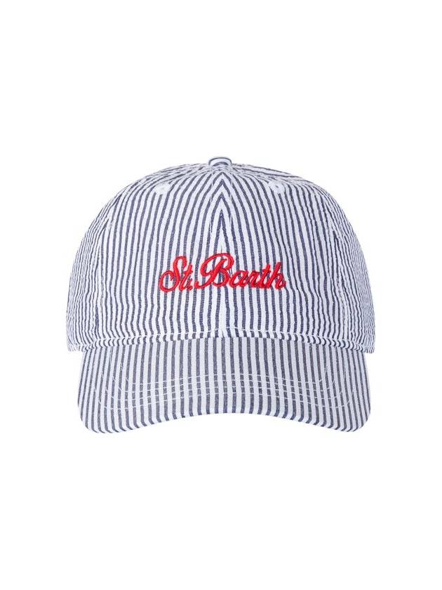 Mc2 Saint Barth 로고 자수 캐처 모자