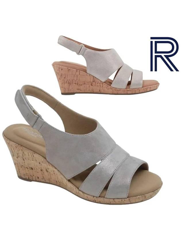 락포트 여성화 브리아 슬링백 샌들 유광베이지