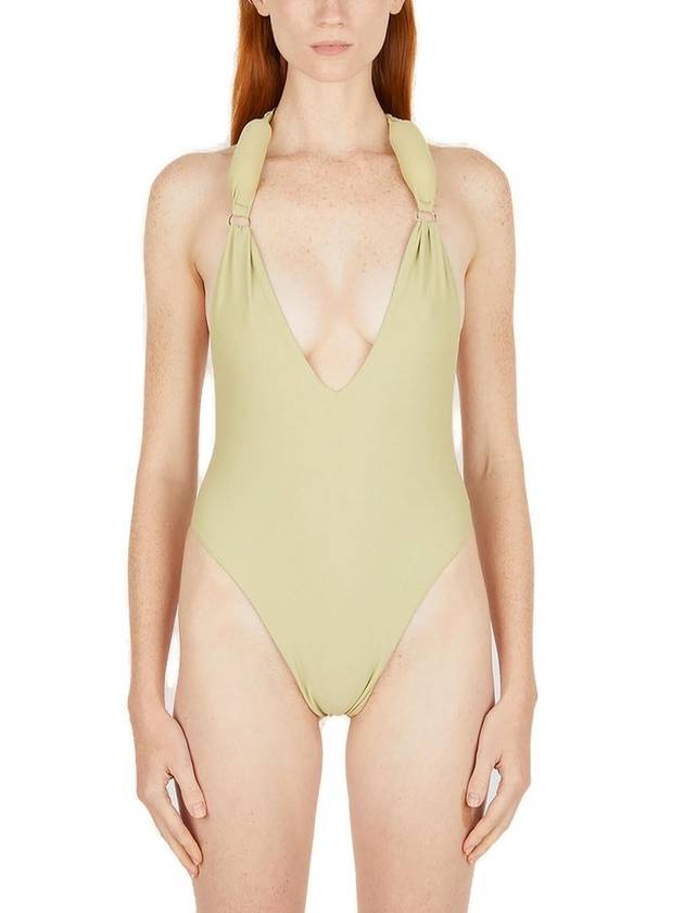 Entire Studios 홀터넥 오픈백 수영복