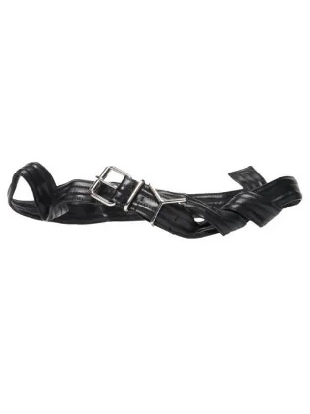 와이프로젝트 와이어 Y 벨트 블랙 실버 23SS Y Project Wire Y Belt Black Silver 23SS