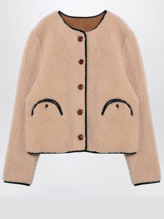 Reversible Beige Sheepskin Gliss Bolero