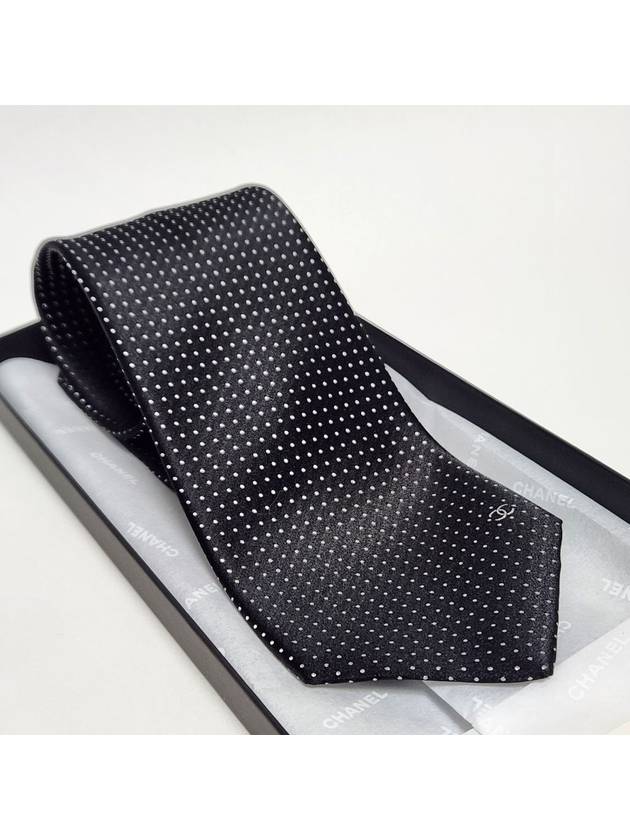샤넬 넥타이 클래식 CC 로고 실크 블랙 AAA476 B18231 NZX13