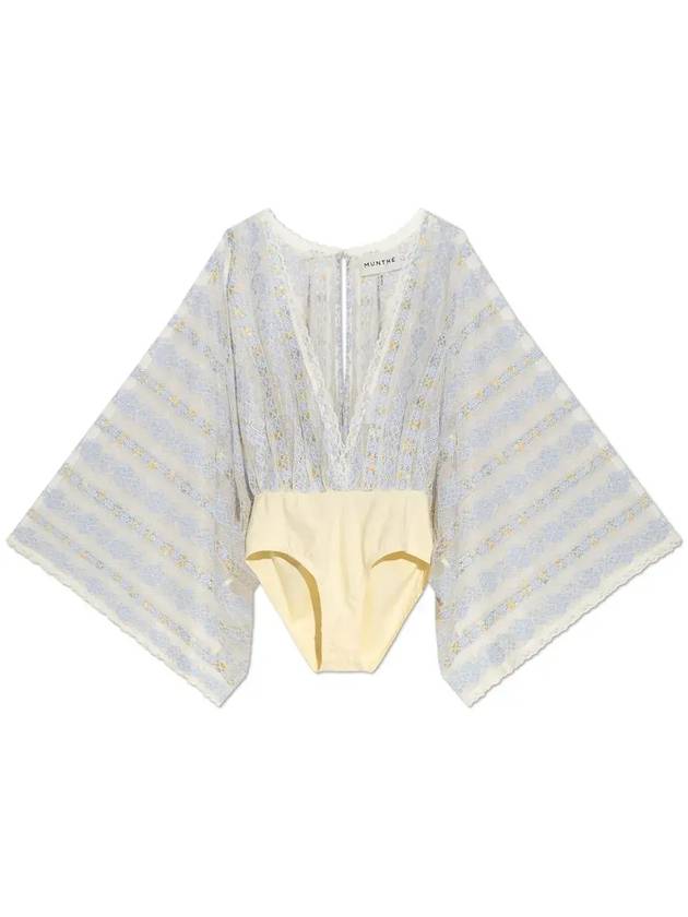 Munthe 플로럴 레이스 디테일 V넥 탑 2511003251310_LIGHTBLUE