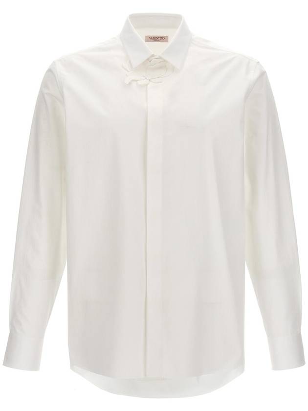 VALENTINO GARAVANI 꽃 패치가 있는 Valentino 셔츠 4V0AB76FA110BO