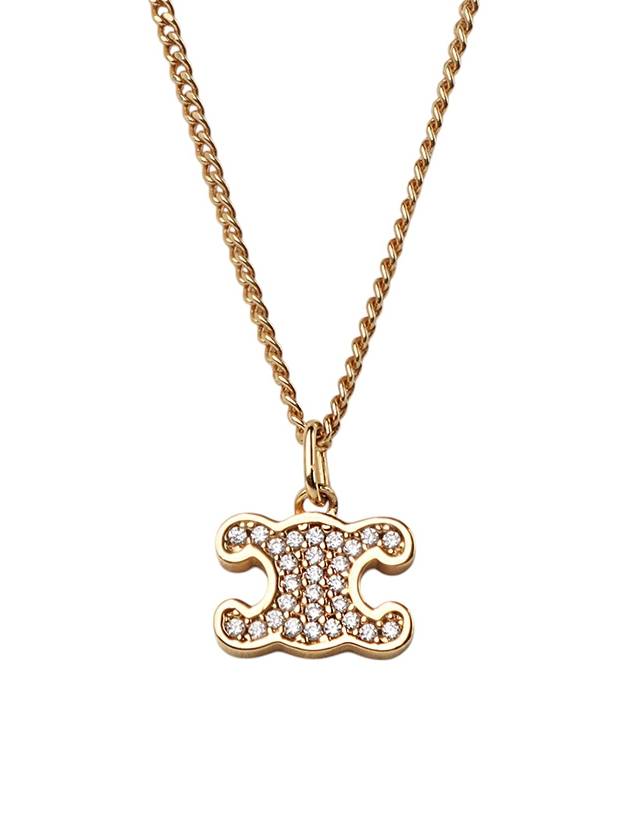 셀린느 460GB6BZI 크리스탈 트리옹프 라인 스톤 목걸이 34172