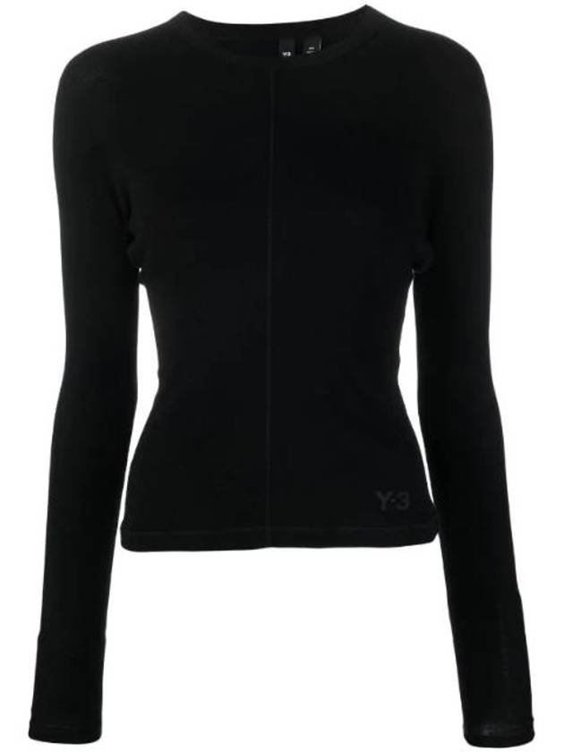 요지야마모토 로고 프린트 긴소매 탑 HY1251