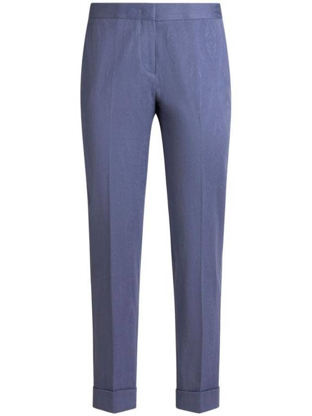 에트로 크롭 팬츠 블루