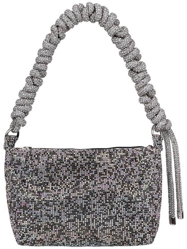 Kara Crystal mesh phone cord shoulder bag