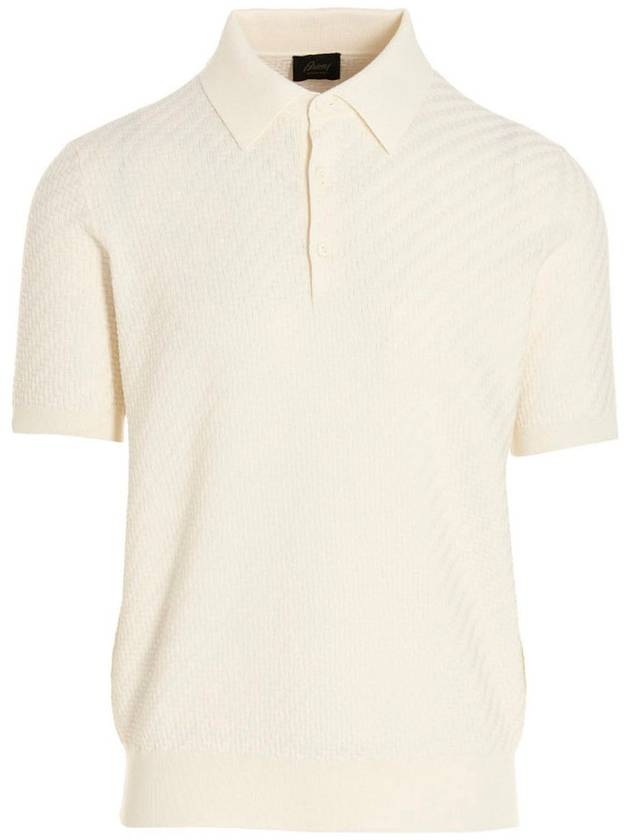 Brioni - Knit Shirt Polo White