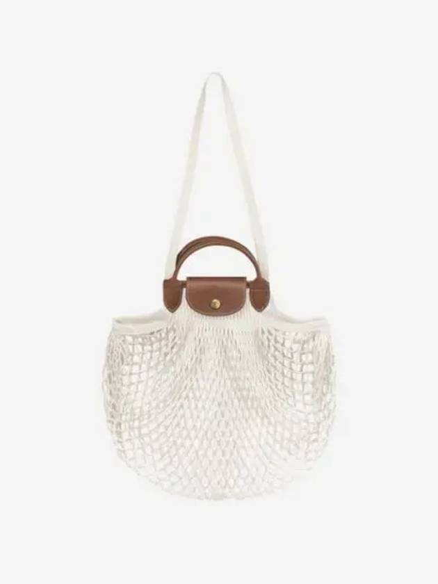 롱샴 르 플리아쥬 필렛 탑 핸들백 에크루 Longchamp Le Pliage Filet Top Handle Bag Ecru