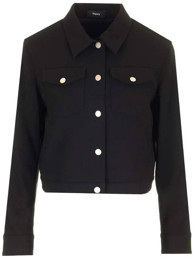 이론 슈렁큰 버튼업 트러커 재킷 O0709104_001