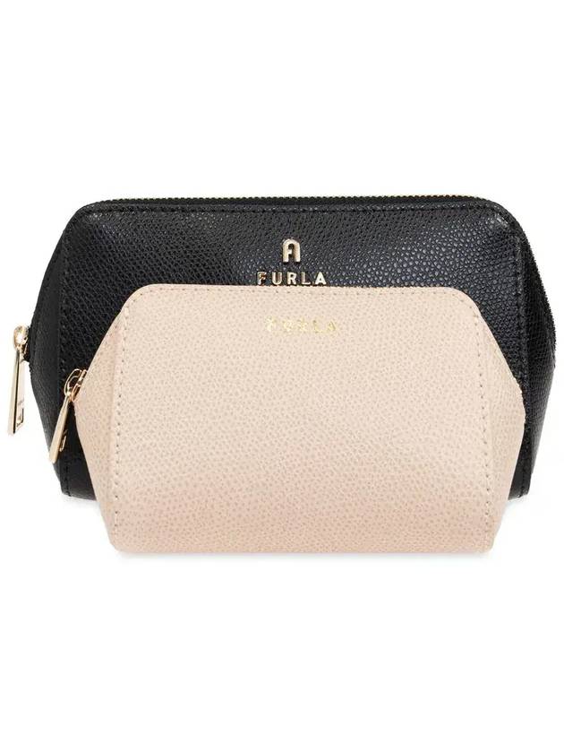 Furla Camelia 집업 뷰티 케이스 2개 세트 WE00453ARE000_NEROBALLERINA