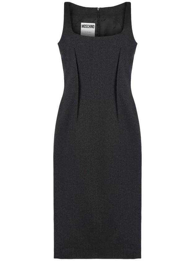 모스키노 스쿠프넥 슬리브리스 미디 드레스 04355417_A0516