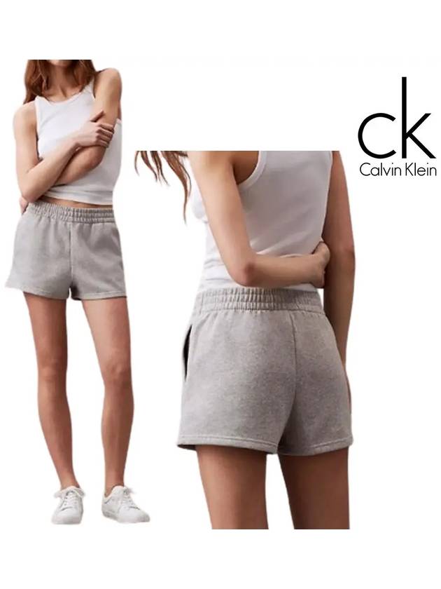 캘빈클라인 반바지 여성 스몰CK 쇼츠 그레이