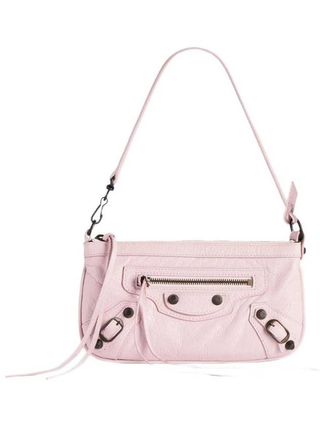 발렌시아가 르 시티 파우치 온 스트랩 페탈 핑크 8280582ABEK5723