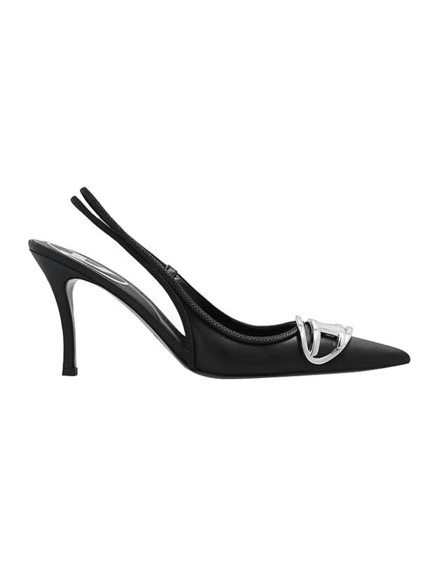 디젤 장식 레더 슬링백 힐 블랙