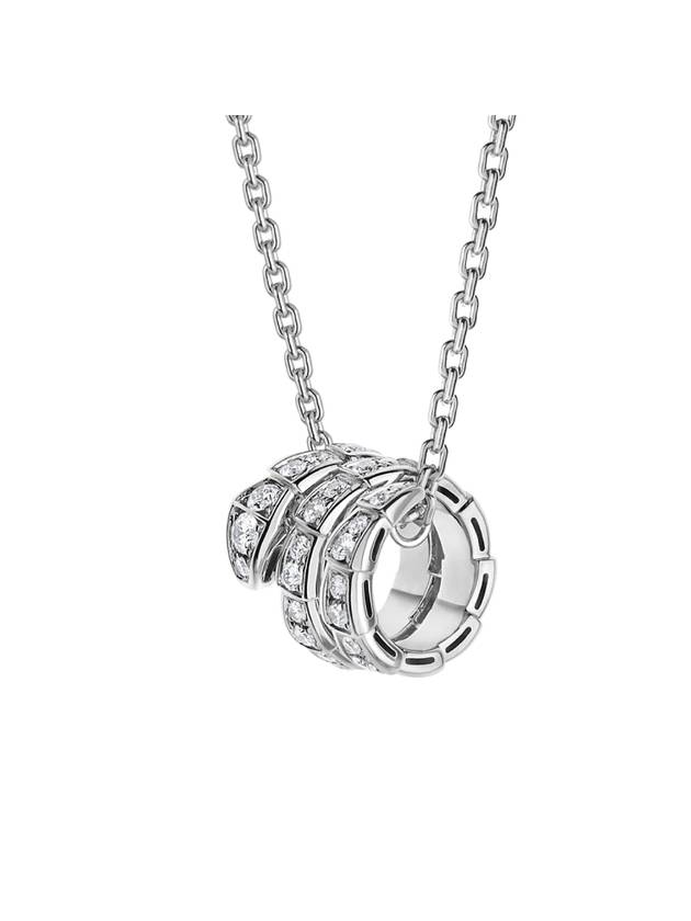 불가리 18캐럿 세르펜티 목걸이 실버