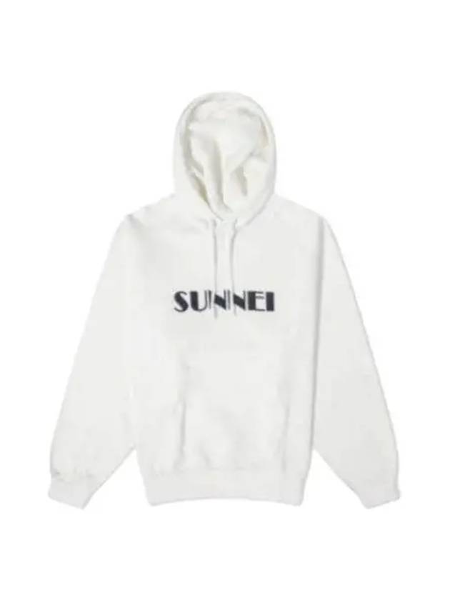써네이 자수 후드 오프 화이트 Sunnei Embroidered Hoodie Off White
