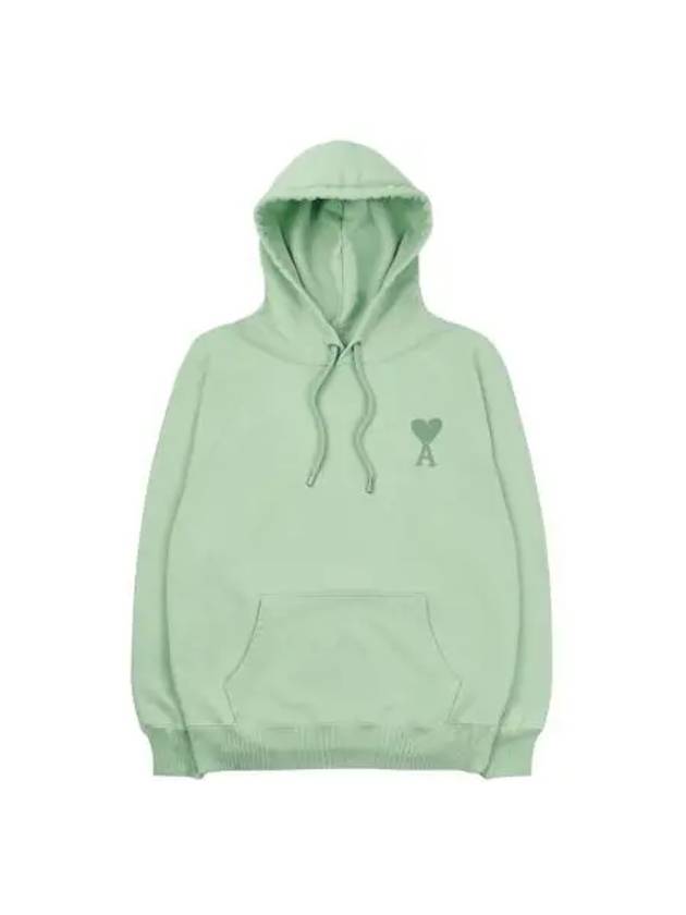 아미 하트 로고 후드 아쿠아 22SS AMI de Coeur Tone On Tone Hoodie Aqua 22SS