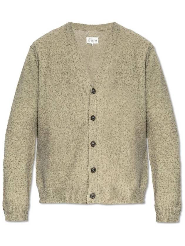 메종 마르지엘라 롱슬리브 V넥 카디건