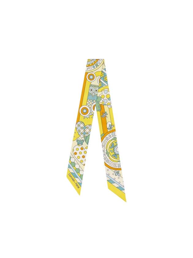 에르메스 레 뮤르뮤르 드 라 포레 트윌리 실크 스카프 준비프 베트 미엘