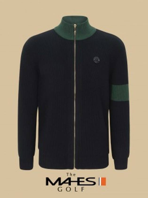 24FW 마헤스 남성 조끼 가디건 세인트 시그니춰 블랙라벨 니트 풀집업 자켓 GN30584