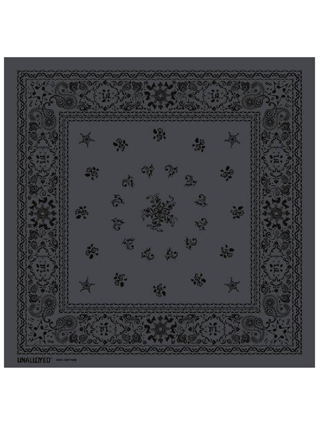 노트 페이즐리 반다나 차콜