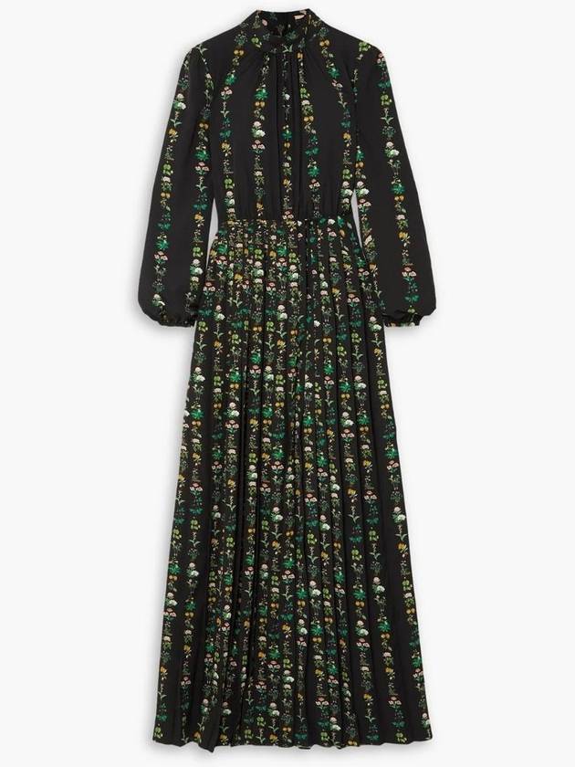 NB07 아담립스 여성 원피스 Pleated floral print silk crepe de chine gown 1647597290079964