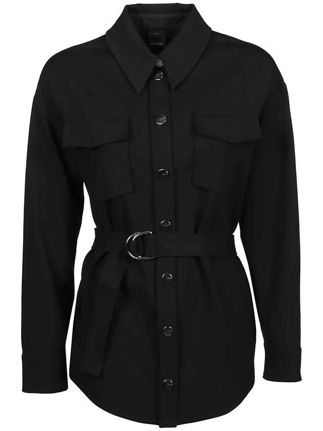 Pinko 벨티드 셔츠 재킷 1G16TA1739_Z99