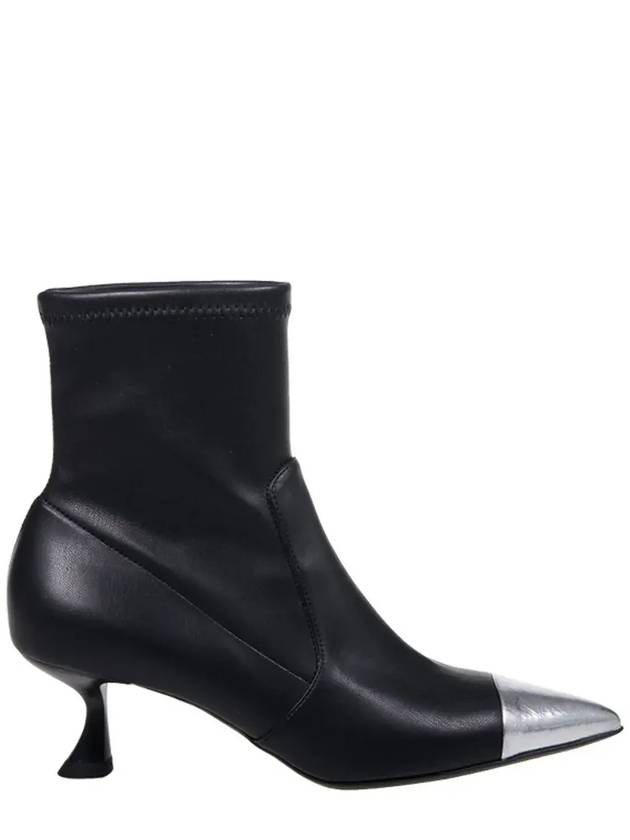 세르지오 레반테시 셀린5 콘트라스트 부츠 CELIN5_ECOLEATHERLEATHERNEROARGENTO