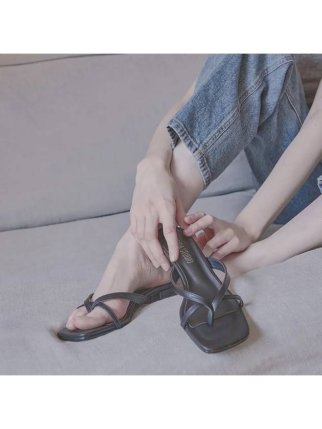 FL3024 플럼 3cm 플립플랍 블랙
