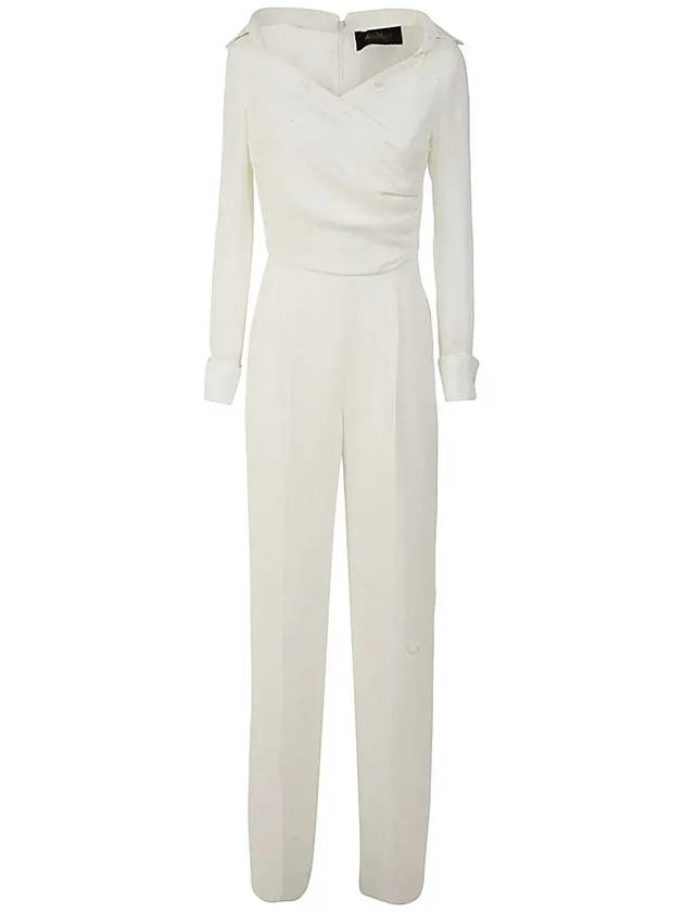 Max Mara 브이넥 롱 슬리브 점프수트 12410327600_001WHITE