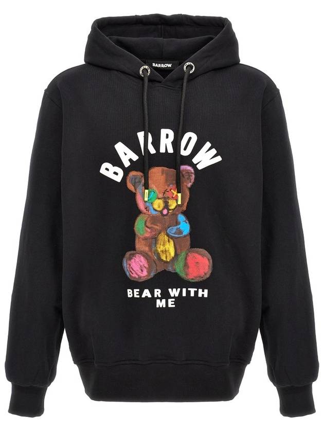 Barrow Bear 프린트 드로스트링 후디