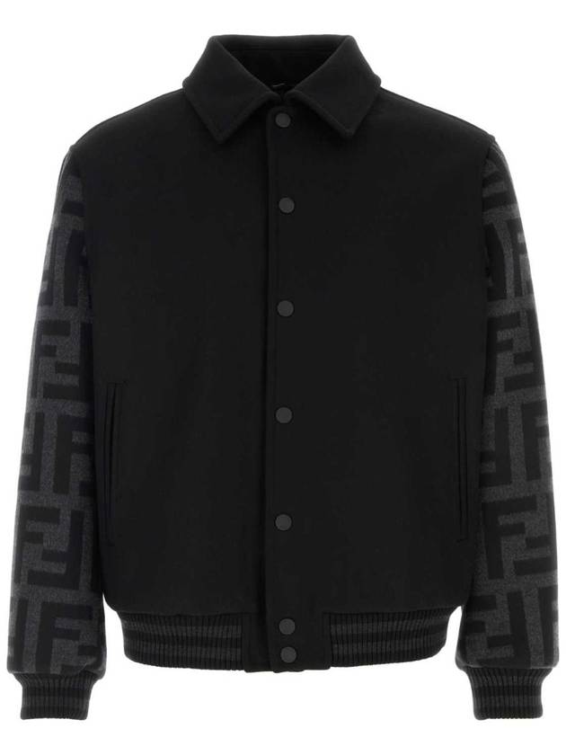 펜디 울 봄버 자켓 블랙