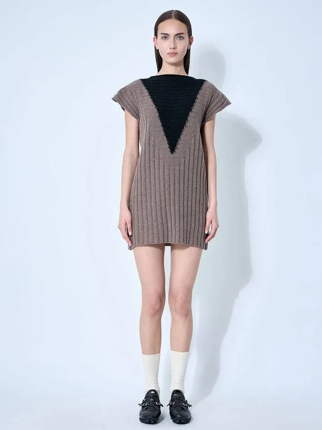 키코 코스타디노프 다코타 니트 쉬프트 드레스 KKWSS25KN1291_None