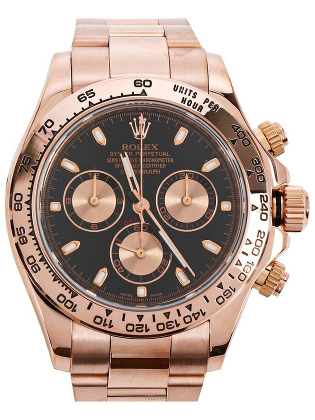 로렉스 데이토나 40mm 로즈골드 블랙 다이얼 116505 73058