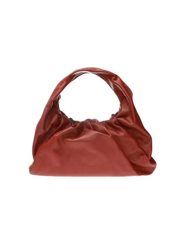 보테가베네타 파우치 레더 스몰 숄더 백 다크 브라운