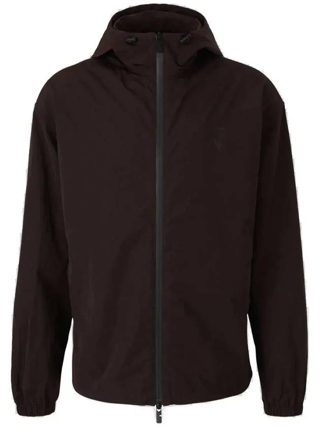 버버리 EKD 모티프 후드집업 브라운