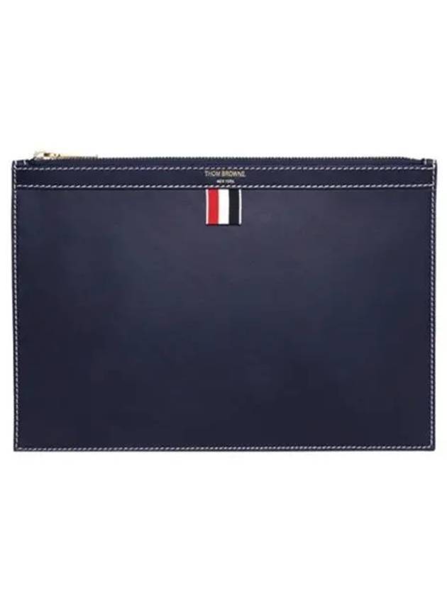 톰브라운 4 바 탭 도큐먼트 클러치 백 네이비