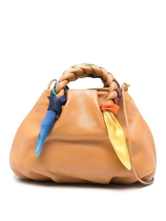 헤레우 여성 BOMBON FOULARD LEATHER HANDBAG BOMFOWBS25LIGHTCAMEL
