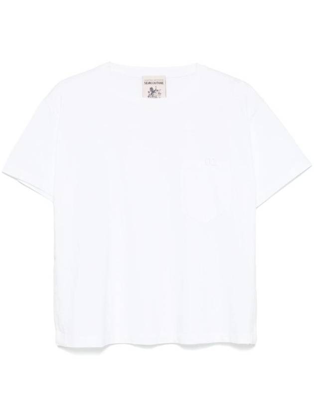 세미쿠튀르 여성 COTTON T 셔츠 Y5SJ01A01 0