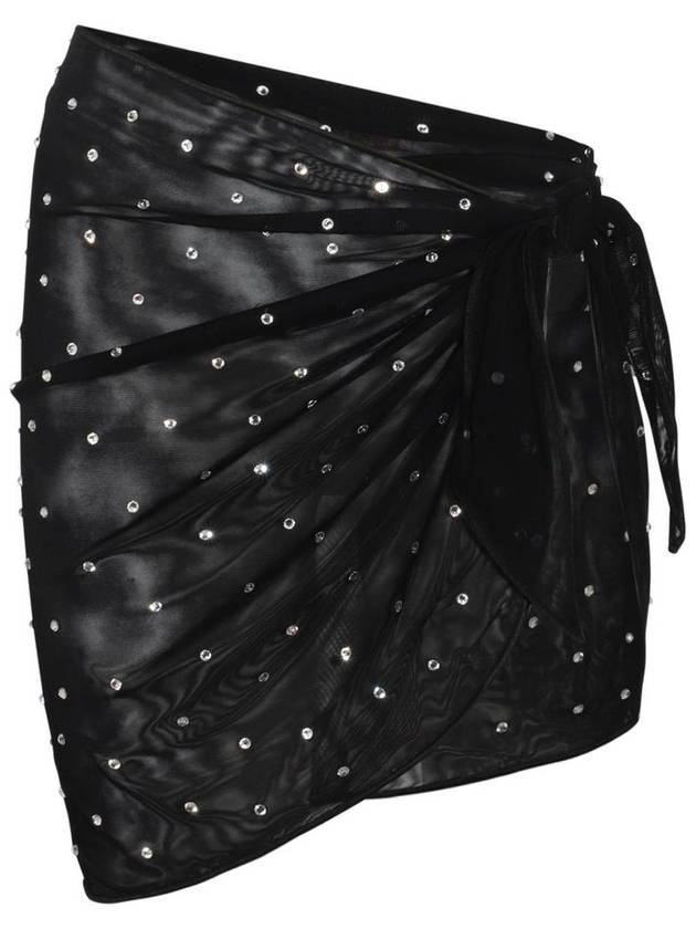 오세리 스팽글 장식 사이드 타이 커버업