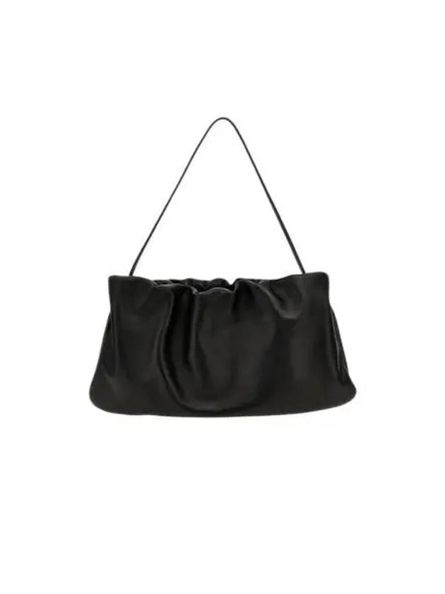 더로우 XL 부어스 레더 숄더백 블랙 The Row XL Bourse Shoulder Bag in Leather Black