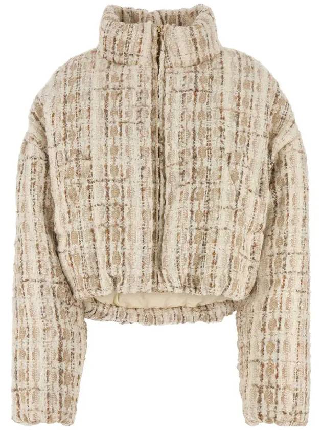 크리스조이 텍스처드 하이넥 재킷 KWF24R0619TW0001_BUT179